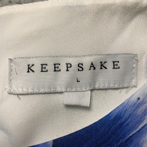 KEEPSAKE Midi Dress Womens Large Floral Blue White* - Picture 3 of 6